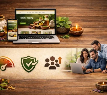 Dbuzzz healthcare website development for Ayurveda brand in India